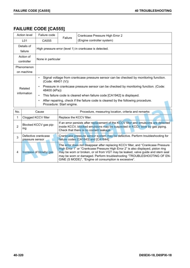 Komatsu D65EXi-18, D65PXi-18 Bull Dozer Shop Manual SEN06572-06 3 Komatsu D65EXi-18, D65PXi-18 Bull Dozer Shop Manual SEN06572-06 - Image 3
