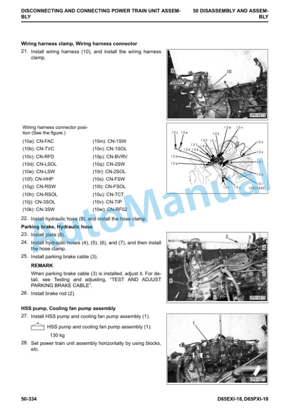 Komatsu D65EXi-18, D65PXi-18 Bull Dozer Shop Manual SEN06572-06 5 Komatsu D65EXi-18, D65PXi-18 Bull Dozer Shop Manual SEN06572-06 - Image 5