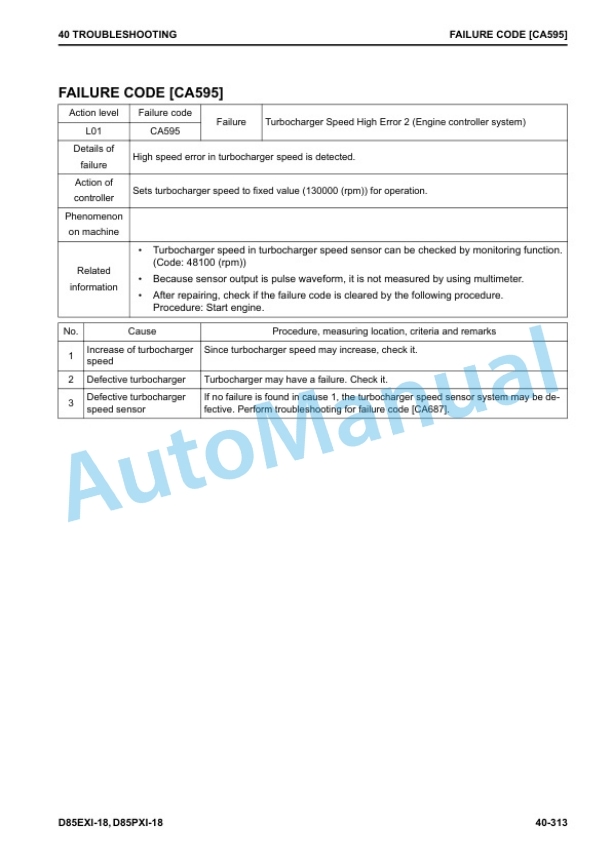 Komatsu D65EXi-18, D65PXi-18 Bull Dozer Shop Manual SEN06576-05 3 Komatsu D65EXi-18, D65PXi-18 Bull Dozer Shop Manual SEN06576-05 - Image 3
