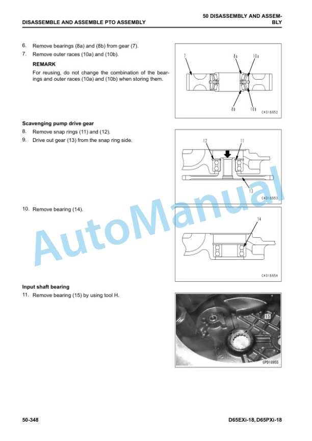 Komatsu D65EXi-18, D65PXi-18 Bull Dozer Shop Manual SEN06646-08 5 Komatsu D65EXi-18, D65PXi-18 Bull Dozer Shop Manual SEN06646-08 - Image 5