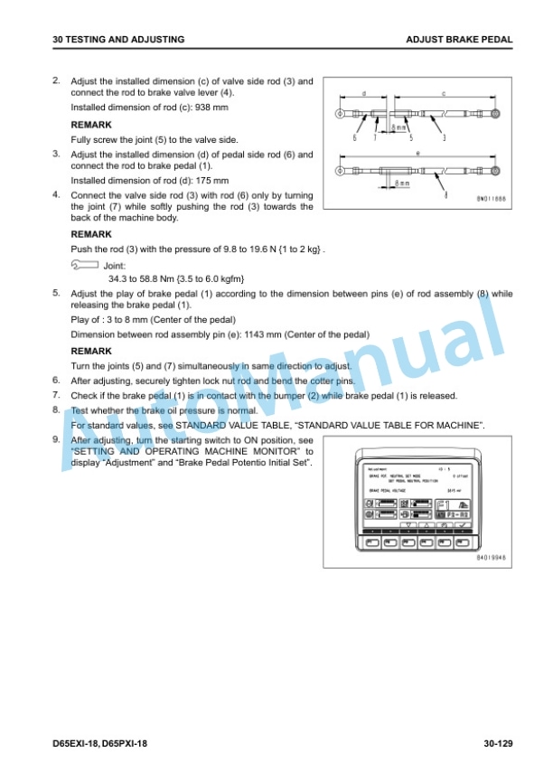 Alternative view of Komatsu D65EXi-18, D65PXi-18 Bull Dozer Shop Manual SEN06716-09