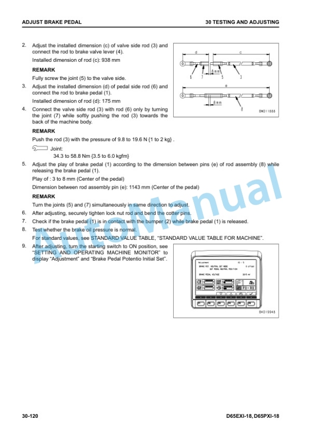 Alternative view of Komatsu D65EXi-18, D65PXi-18 Bull Dozer Shop Manual SEN06899-03