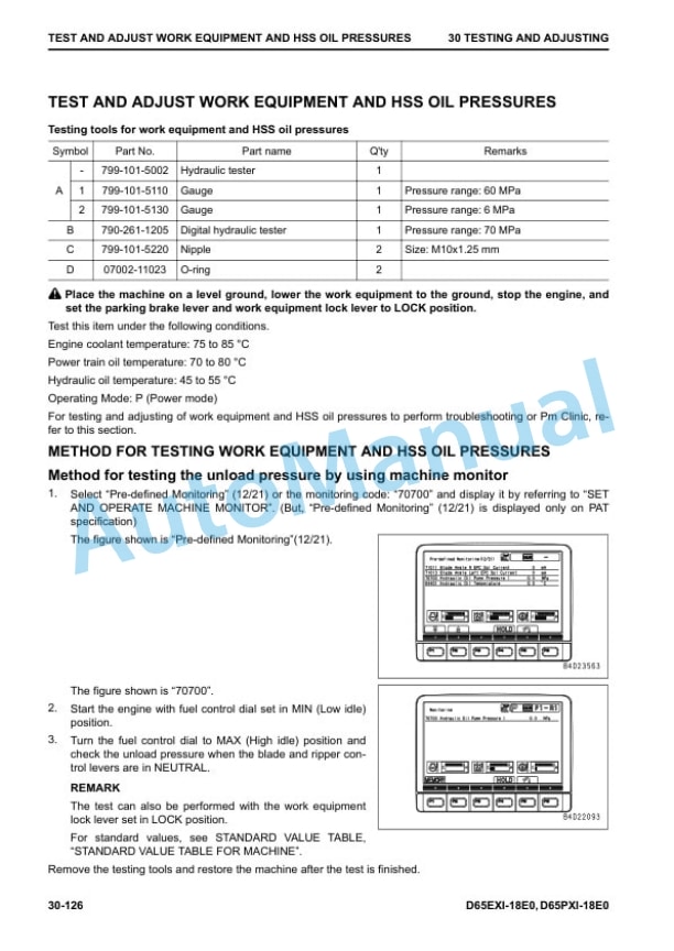 Alternative view of Komatsu D65EXi-18E0, D65PXi-18E0 Bull Dozer Shop Manual SEN06757-00