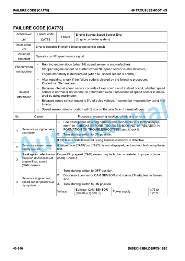 Komatsu D65EXi-18E0, D65PXi-18E0 Bull Dozer Shop Manual SEN06757-00 3 Komatsu D65EXi-18E0, D65PXi-18E0 Bull Dozer Shop Manual SEN06757-00 - Image 3