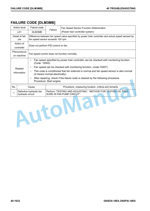 Komatsu D65EXi-18E0, D65PXi-18E0 Bull Dozer Shop Manual SEN06757-00 4 Komatsu D65EXi-18E0, D65PXi-18E0 Bull Dozer Shop Manual SEN06757-00 - Image 4