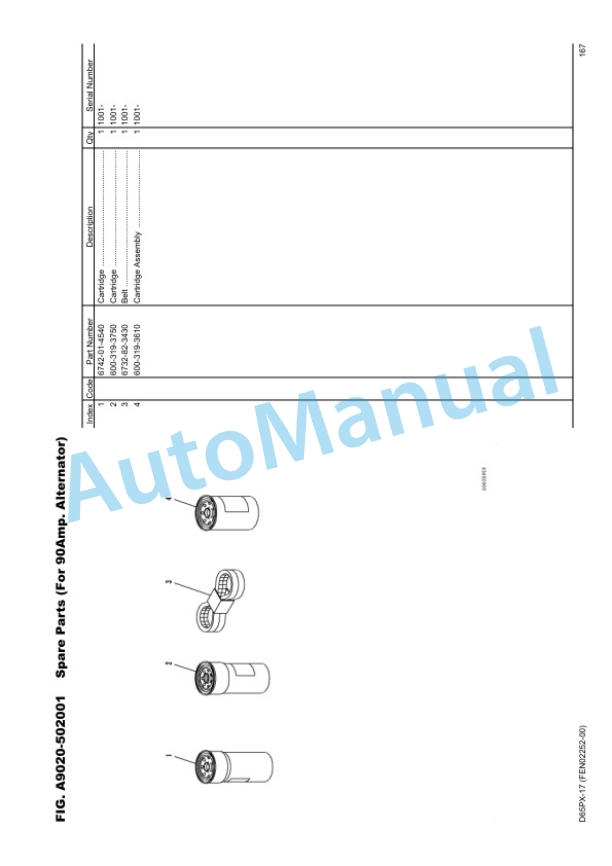 Alternative view of Komatsu D65PX-17 Bull Dozer Parts Manual EEPC025100