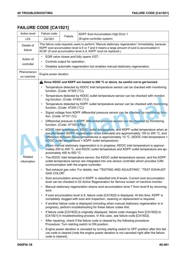 Komatsu D65PXi-18 Bull Dozer Shop Manual SEN06620-07 3 Komatsu D65PXi-18 Bull Dozer Shop Manual SEN06620-07 - Image 3