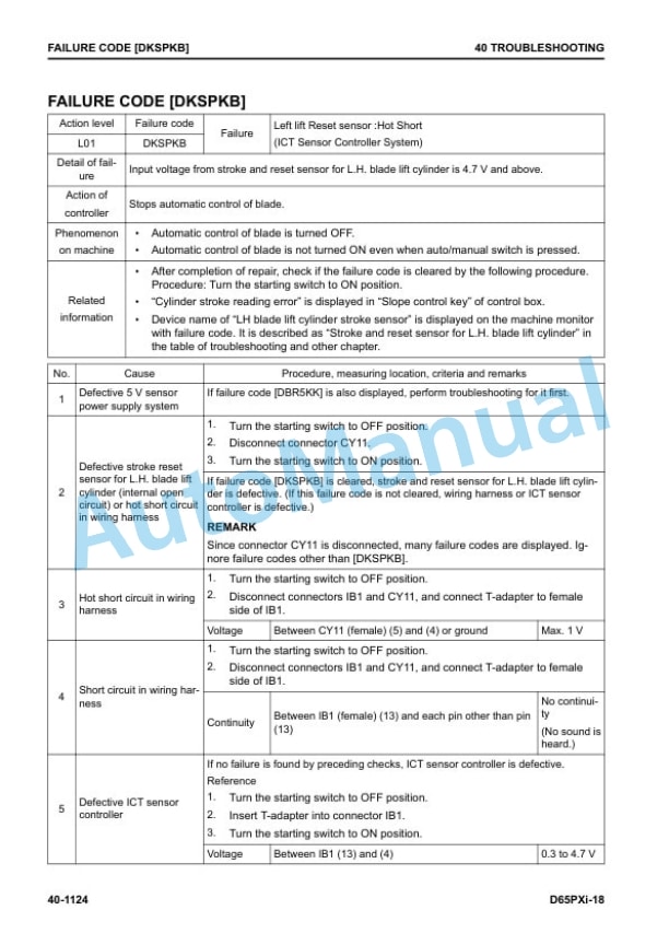 Komatsu D65PXi-18 Bull Dozer Shop Manual SEN06620-11 4 Komatsu D65PXi-18 Bull Dozer Shop Manual SEN06620-11 - Image 4