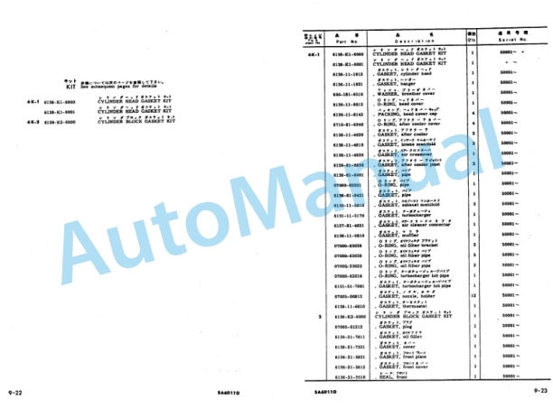 Alternative view of Komatsu D66S-1 Dozer Shovel Parts Manual PEPB01420103