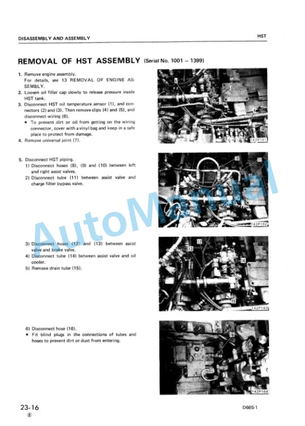 Komatsu D66S-1 Shop Manual SEBM0142A10 3 Komatsu D66S-1 Shop Manual SEBM0142A10 - Image 3