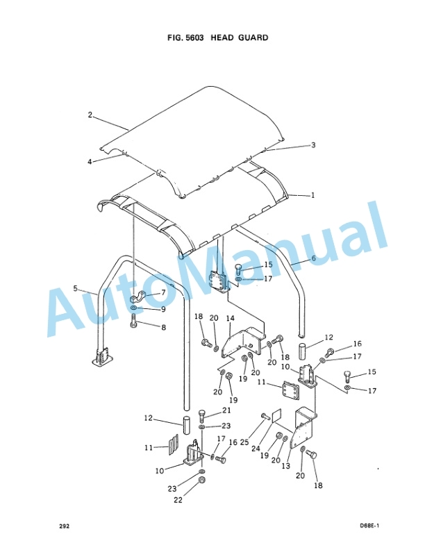 Komatsu D68E-1, D68P-1 Swamp Bulldozer Parts Manual PEPBU1440103 4 Komatsu D68E-1, D68P-1 Swamp Bulldozer Parts Manual PEPBU1440103-4