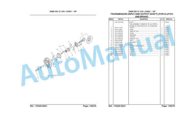 Komatsu D68ESS-12 Bulldozer Parts Manual LEPBD68C03 3 Komatsu D68ESS-12 Bulldozer Parts Manual LEPBD68C03-3