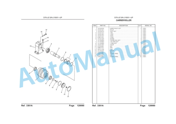 Komatsu D70-LE-8 Bulldozer Parts Manual LEPBD07802 2 Komatsu D70-LE-8 Bulldozer Parts Manual LEPBD07802-2