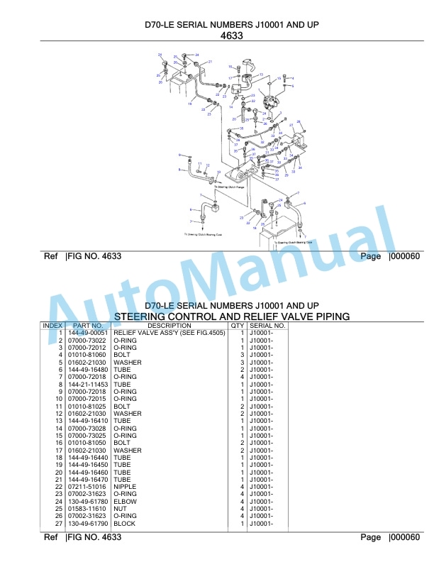 Komatsu D70-LE Parts Manual 4 Komatsu D70-LE Parts Manual-4