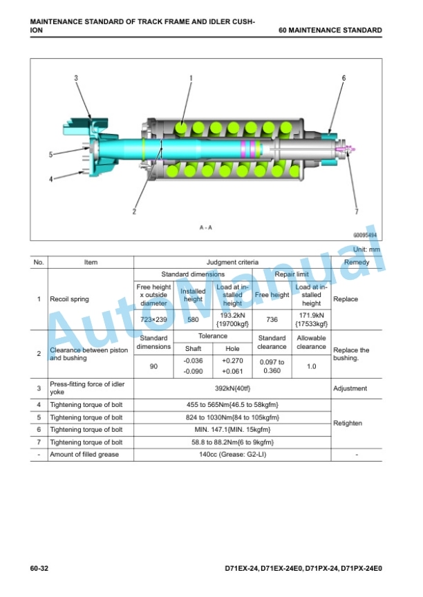 Komatsu D71EX-24, D71EX-24E0, D71PX-24, D71PX-24E0 Bull Dozer Shop Manual EENBM00300 5 Komatsu D71EX-24, D71EX-24E0, D71PX-24, D71PX-24E0 Bull Dozer Shop Manual EENBM00300 - Image 5