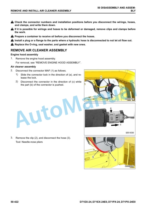 Komatsu D71EX-24, D71EX-24E0, D71PX-24, D71PX-24E0 Bulldozer Shop Manual SEN06841-05 5 Komatsu D71EX-24, D71EX-24E0, D71PX-24, D71PX-24E0 Bulldozer Shop Manual SEN06841-05 - Image 5