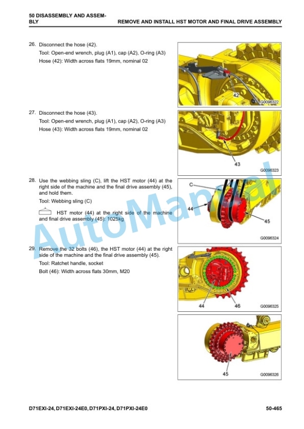 Komatsu D71EXi-24, D71EXi-24E0, D71PXi-24, D71PXi-24E0 Bulldozer Shop Manual SEN06842-06 5 Komatsu D71EXi-24, D71EXi-24E0, D71PXi-24, D71PXi-24E0 Bulldozer Shop Manual SEN06842-06 - Image 5