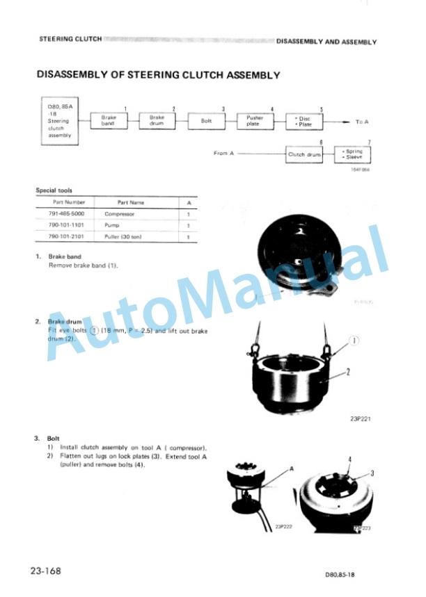 Komatsu D80A-18, D80E-18, D80P-18, D85A-18, D85E-18, D85P-18 Bull Dozer Shop Manual SEBM0150C05 4 Komatsu D80A-18, D80E-18, D80P-18, D85A-18, D85E-18, D85P-18 Bull Dozer Shop Manual SEBM0150C05 - Image 4