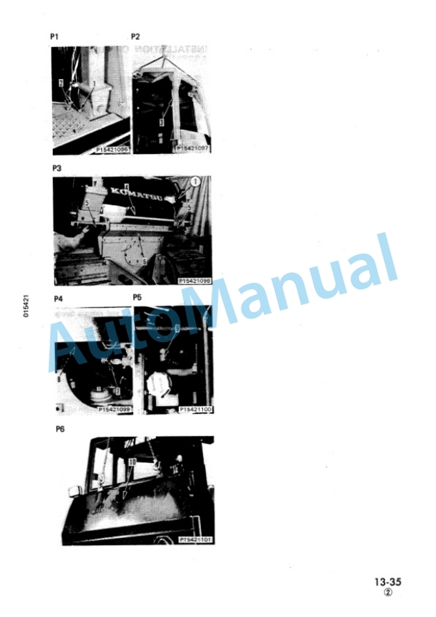 Alternative view of Komatsu D85A-21, D85E-21, D85P-21 Bull Dozer Shop Manual SEBM034511