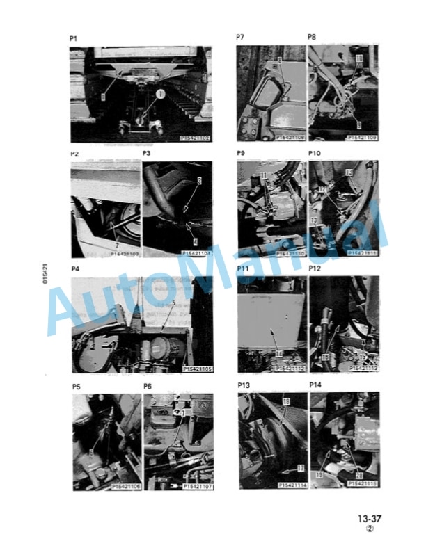 Alternative view of Komatsu D85A-21, D85E-21, D85P-21 Shop Manual SEBM01542110