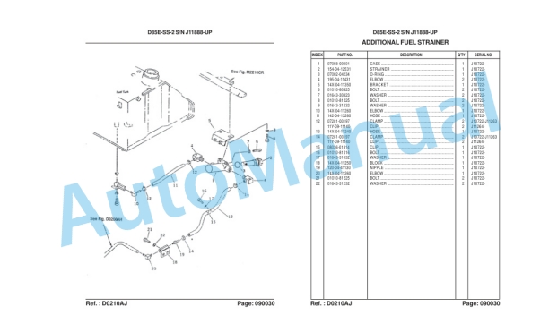 Komatsu D85E-SS-2 Bull Dozer Parts Manual LEPBD08203 2 Komatsu D85E-SS-2 Bull Dozer Parts Manual LEPBD08203-2