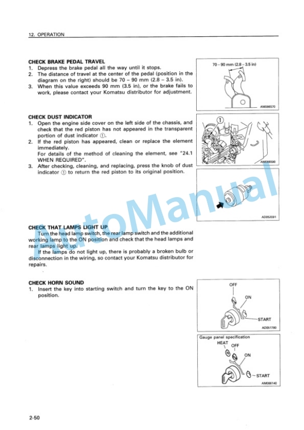 Komatsu D85E-SS-2A Bull Dozer Operation and Maintenance Manual SEAM001605 3 Komatsu D85E-SS-2A Bull Dozer Operation and Maintenance Manual SEAM001605 - Image 3