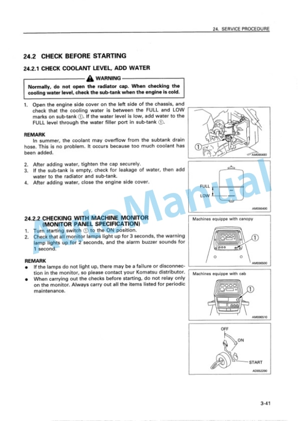 Komatsu D85E-SS-2A Bull Dozer Operation and Maintenance Manual SEAM001605 5 Komatsu D85E-SS-2A Bull Dozer Operation and Maintenance Manual SEAM001605 - Image 5