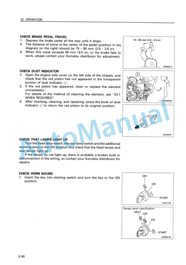 Komatsu D85E-SS-2A Bull Dozer Operation and Maintenance Manual SEAM001606 3 Komatsu D85E-SS-2A Bull Dozer Operation and Maintenance Manual SEAM001606 - Image 3