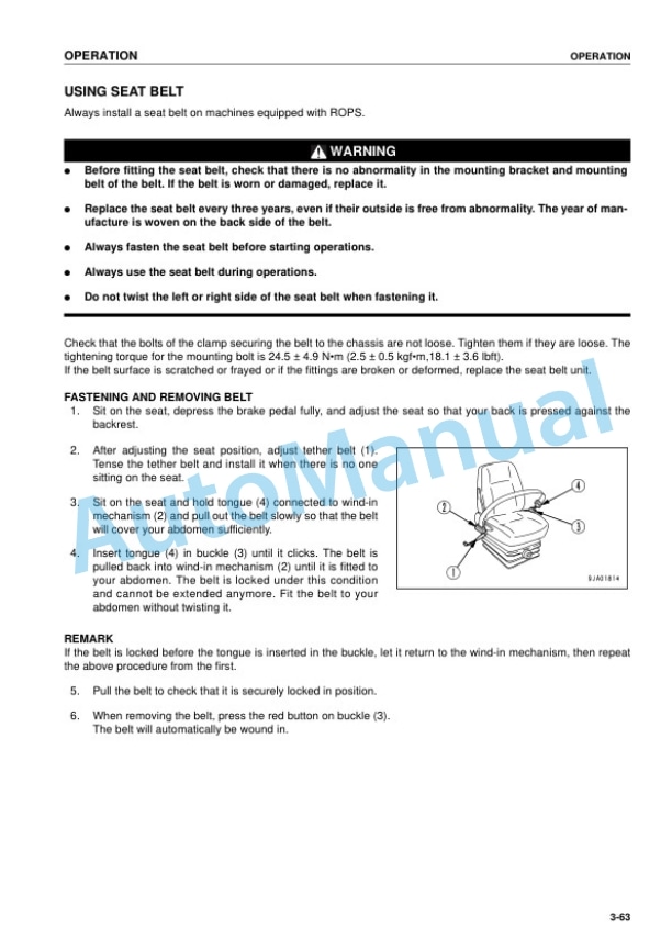 Komatsu D85ESS-2A Bull Dozer Operation and Maintenance Manual PEN01634-03 3 Komatsu D85ESS-2A Bull Dozer Operation and Maintenance Manual PEN01634-03 - Image 3