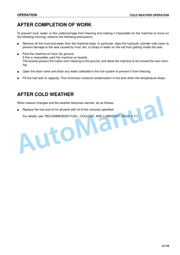 Komatsu D85ESS-2A Bull Dozer Operation and Maintenance Manual PEN01634-03 4 Komatsu D85ESS-2A Bull Dozer Operation and Maintenance Manual PEN01634-03 - Image 4
