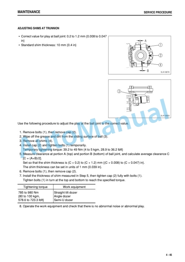 Komatsu D85ESS-3 Bull Dozer Operation and Maintenance Manual PEN00706-02 5 Komatsu D85ESS-3 Bull Dozer Operation and Maintenance Manual PEN00706-02 - Image 5