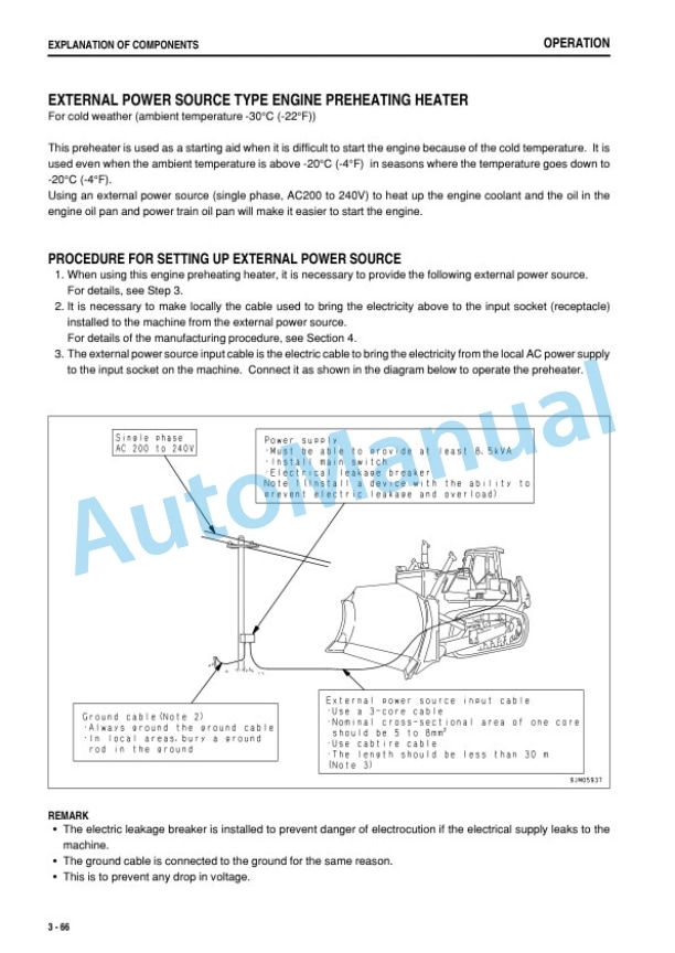 Komatsu D85EX-15E0 Bull Dozer Operation and Maintenance Manual PEN01066-02 3 Komatsu D85EX-15E0 Bull Dozer Operation and Maintenance Manual PEN01066-02 - Image 3