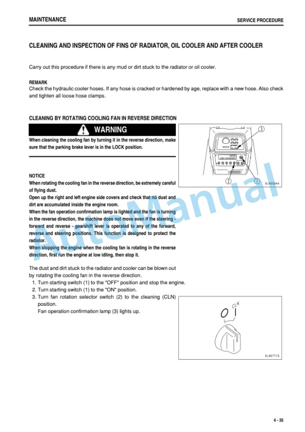 Komatsu D85EX-15E0, D85PX-15E0 Bull Dozer Operation and Maintenance Manual PEN00091-05 5 Komatsu D85EX-15E0, D85PX-15E0 Bull Dozer Operation and Maintenance Manual PEN00091-05 - Image 5