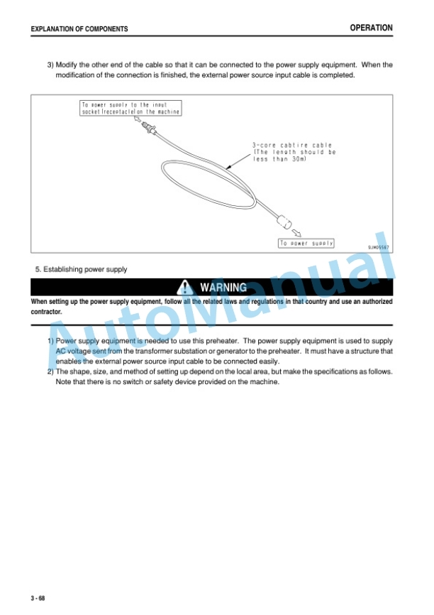 Komatsu D85EX-15E0, D85PX-15E0 Bull Dozer Operation and Maintenance Manual PEN00368-01 3 Komatsu D85EX-15E0, D85PX-15E0 Bull Dozer Operation and Maintenance Manual PEN00368-01 - Image 3