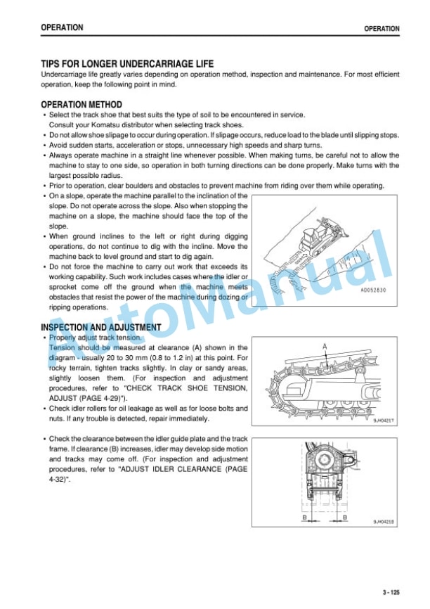 Komatsu D85EX-15E0, D85PX-15E0 Bull Dozer Operation and Maintenance Manual TEN00102-05 4 Komatsu D85EX-15E0, D85PX-15E0 Bull Dozer Operation and Maintenance Manual TEN00102-05 - Image 4