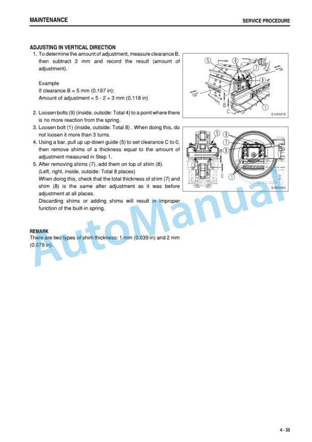 Komatsu D85EX-15R, D85PX-15R Bull Dozer Operation and Maintenance Manual PEN00185-00 5 Komatsu D85EX-15R, D85PX-15R Bull Dozer Operation and Maintenance Manual PEN00185-00 - Image 5