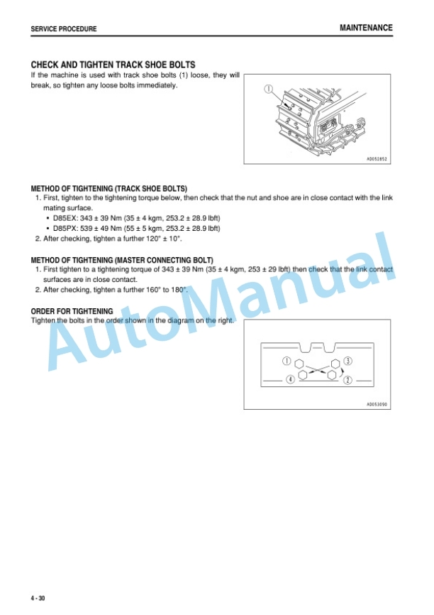 Komatsu D85EX-15R, D85PX-15R Bull Dozer Operation and Maintenance Manual PEN00369-02 5 Komatsu D85EX-15R, D85PX-15R Bull Dozer Operation and Maintenance Manual PEN00369-02 - Image 5