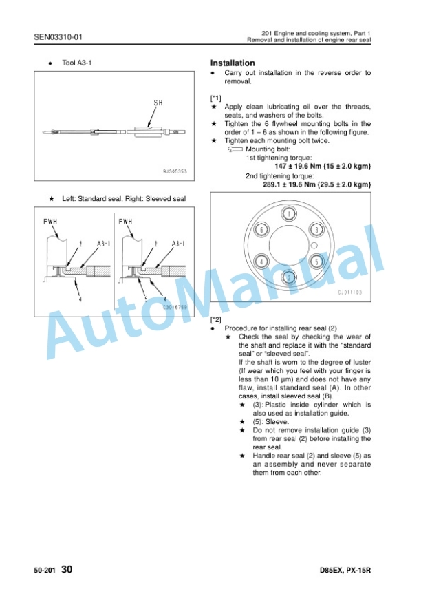 Komatsu D85EX-15R, D85PX-15R Bull Dozer Shop Manual SEN02947-06 5 Komatsu D85EX-15R, D85PX-15R Bull Dozer Shop Manual SEN02947-06 - Image 5