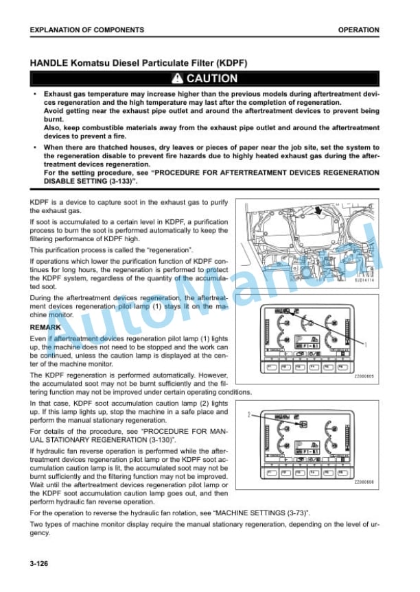 Komatsu D85EX-18, D85PX-18 Bull Dozer Operation and Maintenance Manual PEN01404-00 3 Komatsu D85EX-18, D85PX-18 Bull Dozer Operation and Maintenance Manual PEN01404-00 - Image 3
