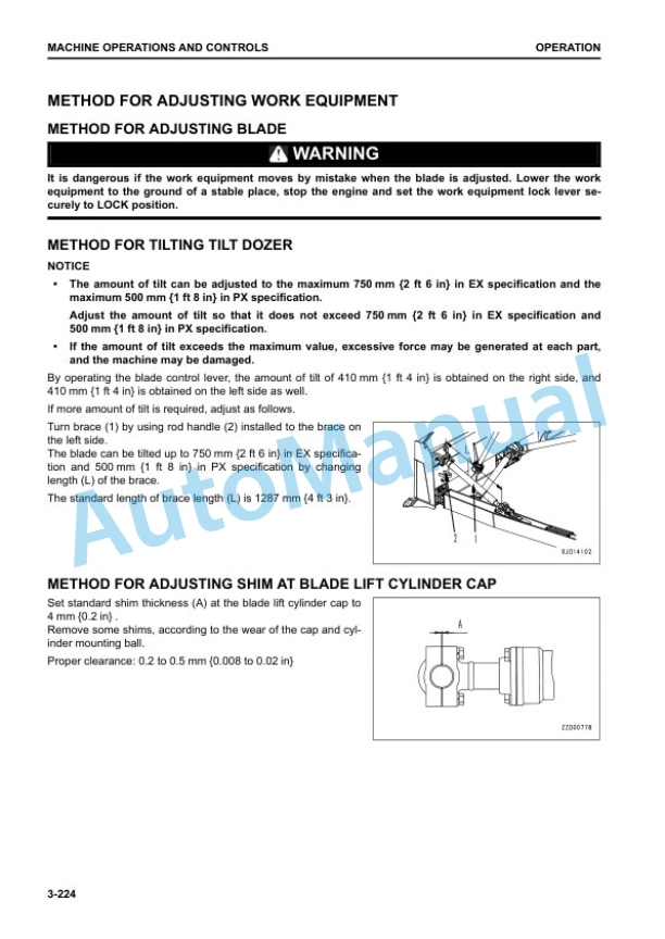 Komatsu D85EX-18, D85PX-18 Bull Dozer Operation and Maintenance Manual TEN00785-01 4 Komatsu D85EX-18, D85PX-18 Bull Dozer Operation and Maintenance Manual TEN00785-01 - Image 4