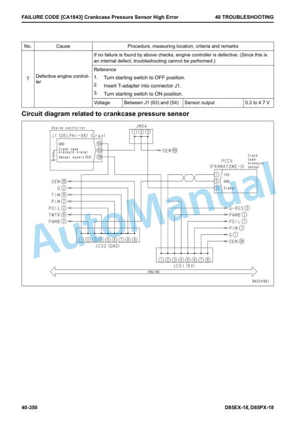 Komatsu D85EX-18, D85PX-18 Bull Dozer Shop Manual SEN06517-02 3 Komatsu D85EX-18, D85PX-18 Bull Dozer Shop Manual SEN06517-02 - Image 3