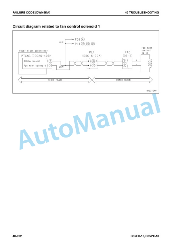 Komatsu D85EX-18, D85PX-18 Bull Dozer Shop Manual SEN06517-06 4 Komatsu D85EX-18, D85PX-18 Bull Dozer Shop Manual SEN06517-06 - Image 4
