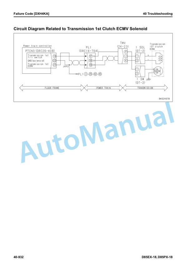 Komatsu D85EX-18, D85PX-18 Bull Dozer Shop Manual SEN06517-12 4 Komatsu D85EX-18, D85PX-18 Bull Dozer Shop Manual SEN06517-12 - Image 4