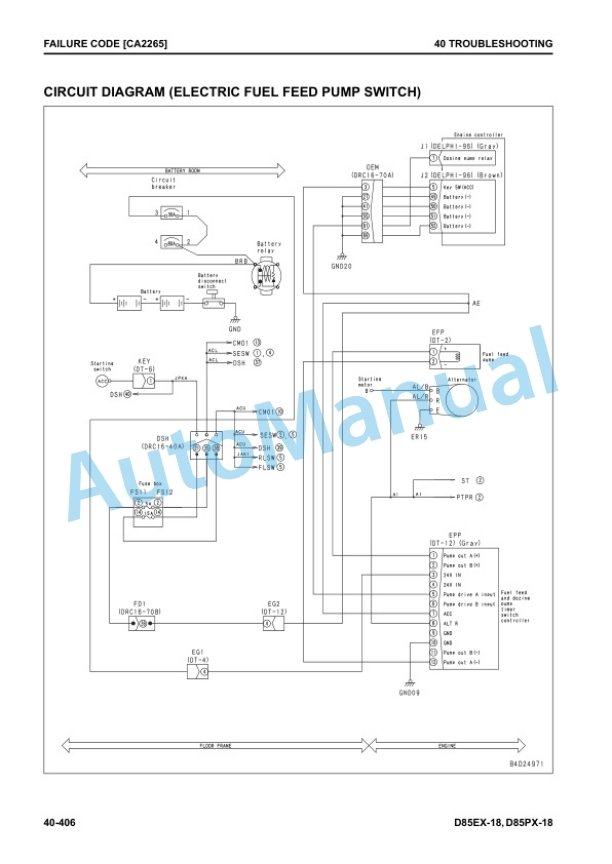 Komatsu D85EX-18, D85PX-18 Bull Dozer Shop Manual SEN06901-04 3 Komatsu D85EX-18, D85PX-18 Bull Dozer Shop Manual SEN06901-04 - Image 3