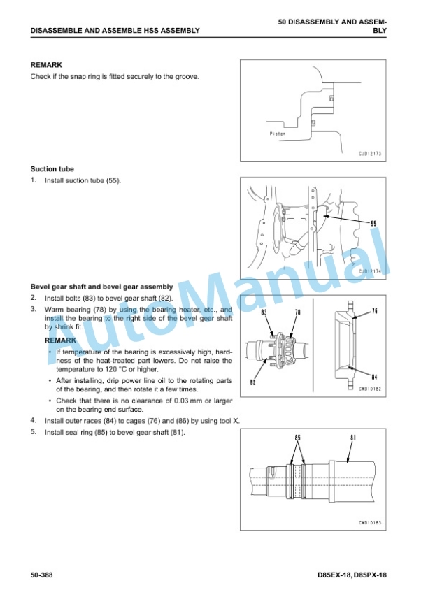 Komatsu D85EX-18, D85PX-18 Bull Dozer Shop Manual SEN06901-04 5 Komatsu D85EX-18, D85PX-18 Bull Dozer Shop Manual SEN06901-04 - Image 5