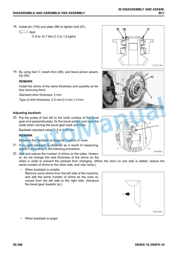 Komatsu D85EX-18, D85PX-18 Bulldozer Shop Manual SEN06517-10 5 Komatsu D85EX-18, D85PX-18 Bulldozer Shop Manual SEN06517-10 - Image 5