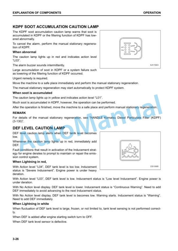 Komatsu D85EX-18E0, D85PX-18E0 Bull Dozer Operation and Maintenance Manual EENAM03733 2 Komatsu D85EX-18E0, D85PX-18E0 Bull Dozer Operation and Maintenance Manual EENAM03733 - Image 2