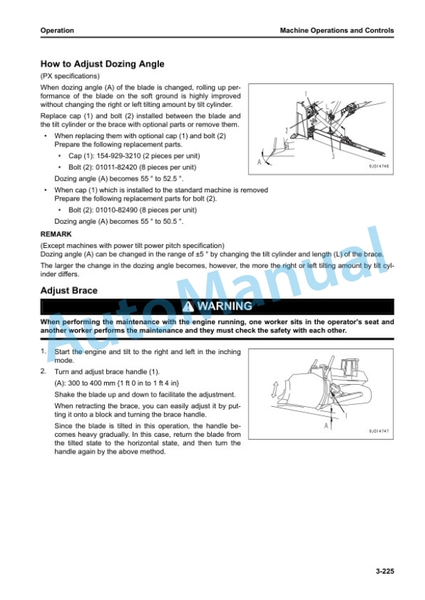 Komatsu D85EX-18E0, D85PX-18E0 Bull Dozer Operation and Maintenance Manual PEN01790-01 4 Komatsu D85EX-18E0, D85PX-18E0 Bull Dozer Operation and Maintenance Manual PEN01790-01 - Image 4