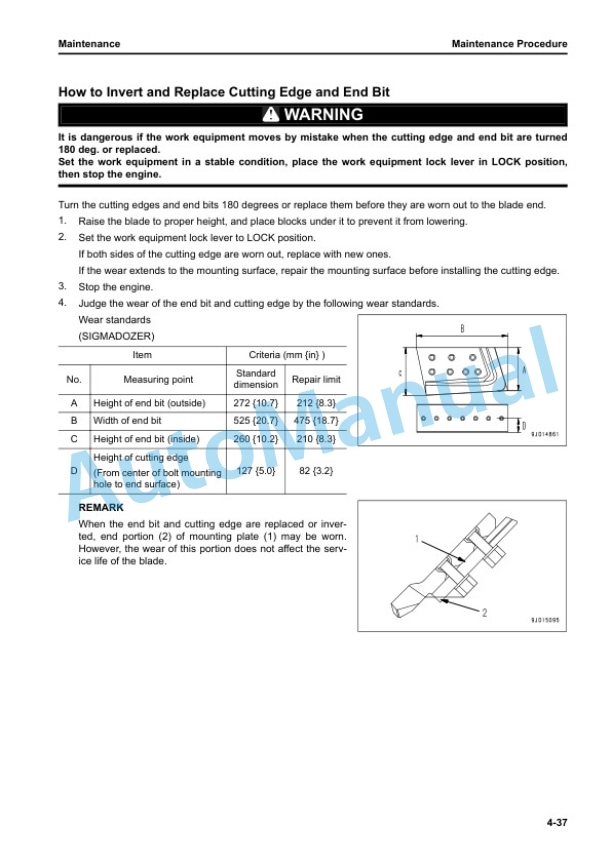 Komatsu D85EX-18E0, D85PX-18E0 Bull Dozer Operation and Maintenance Manual PEN02127-00 5 Komatsu D85EX-18E0, D85PX-18E0 Bull Dozer Operation and Maintenance Manual PEN02127-00 - Image 5