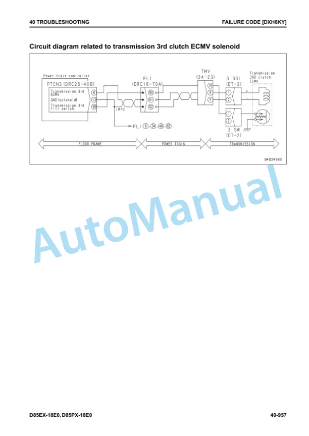 Komatsu D85EX-18E0, D85PX-18E0 Bull Dozer Shop Manual SEN06909-02 4 Komatsu D85EX-18E0, D85PX-18E0 Bull Dozer Shop Manual SEN06909-02 - Image 4